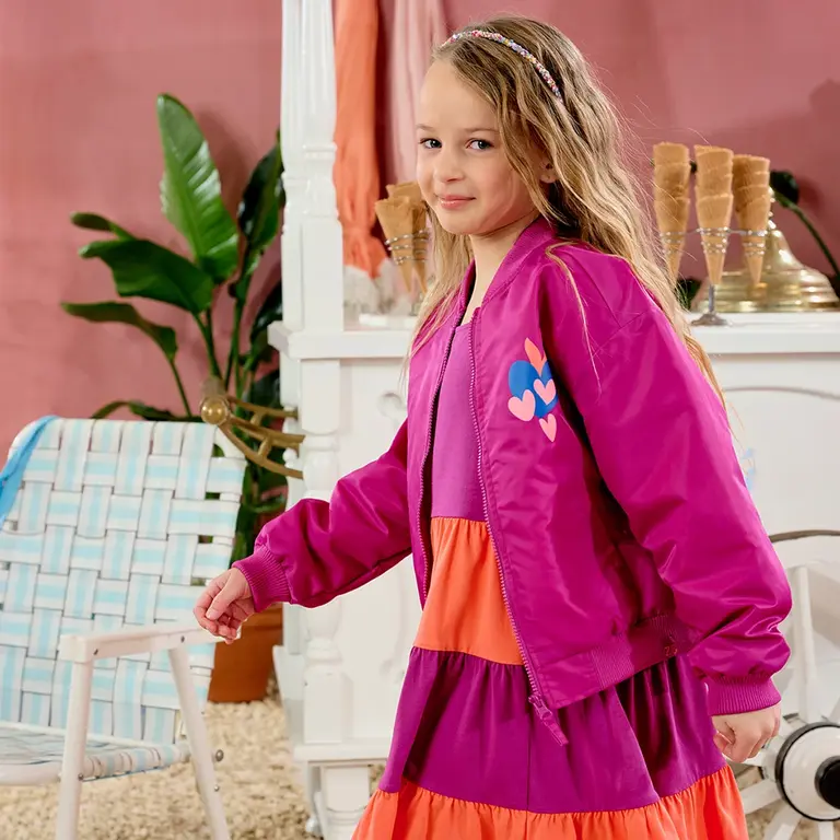 BINNENKORT - Zomerjas bomber Lucia (foxy violet)