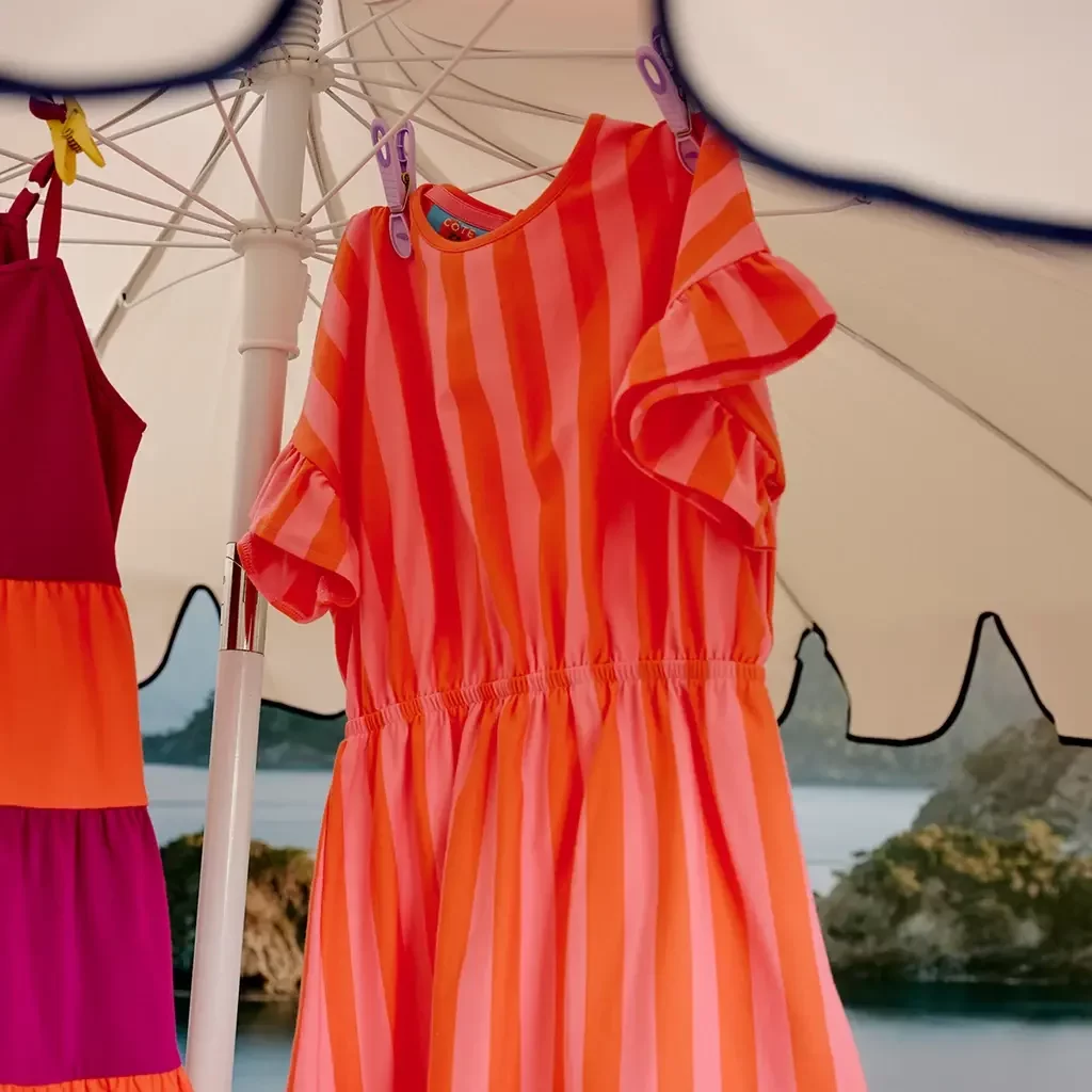 Zomerjurk strepen Fiep (living coral)