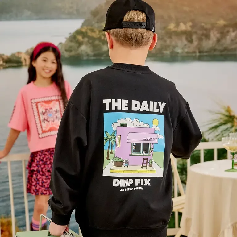 Trui sweat Malick (night sky)