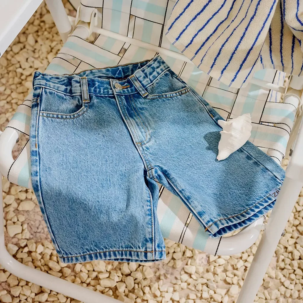 Korte spijkerbroek Wes (blue denim)