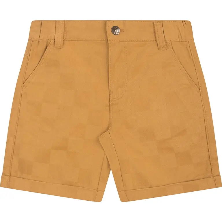 Korte broek check (beige)