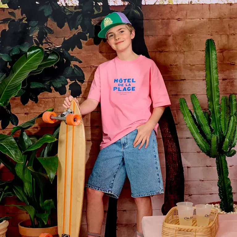 RESERVERING - Korte spijkerbroek Wes (blue denim)