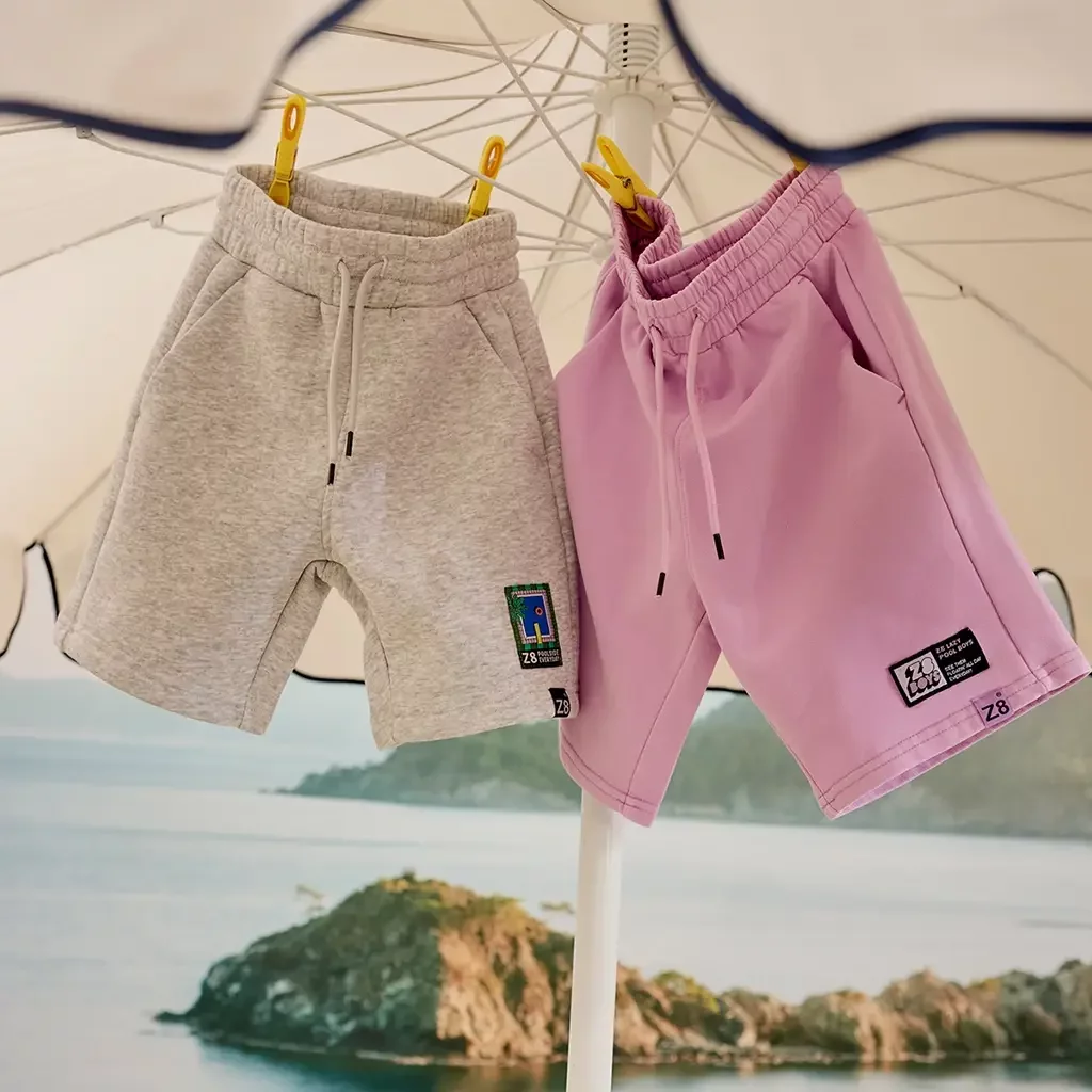 Korte broek garment dye Nils (comfy cosmic)