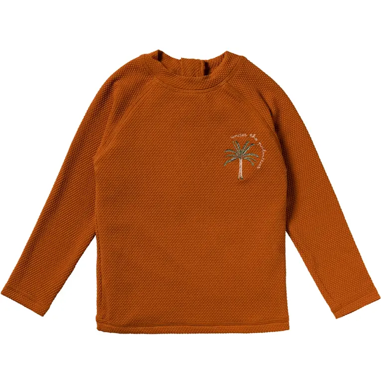 Zwemshirt Solid (bombay brown)