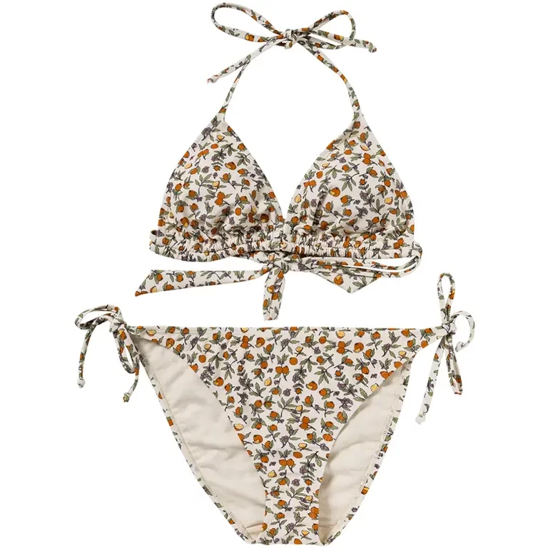 Mama bikini Pomme Flower (white swan)