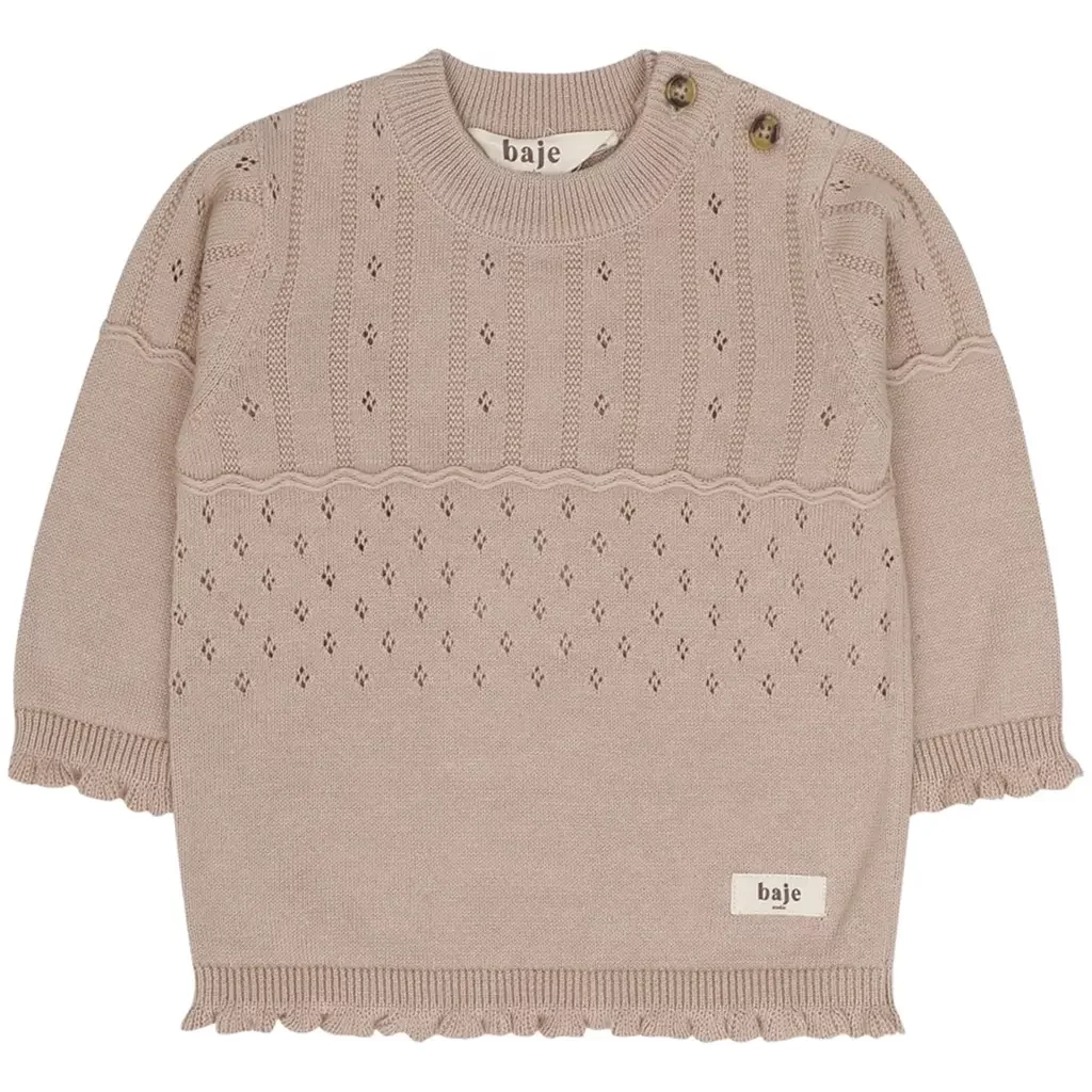 Gebreid truitje Larrau (rose cafe)