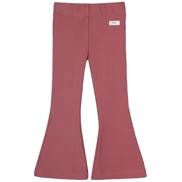 Broek flared rib Sierra (red mahagony)