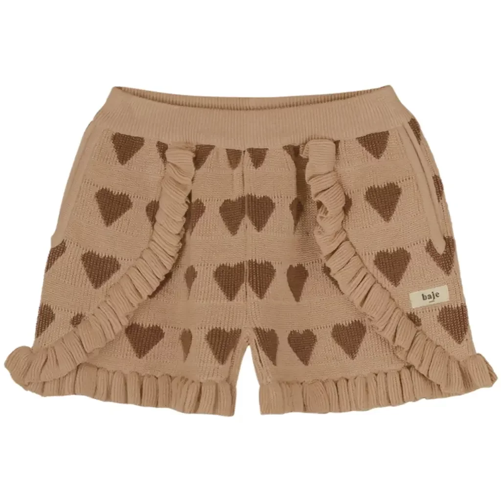 Gebreid kort broekje Casares (peach almond)