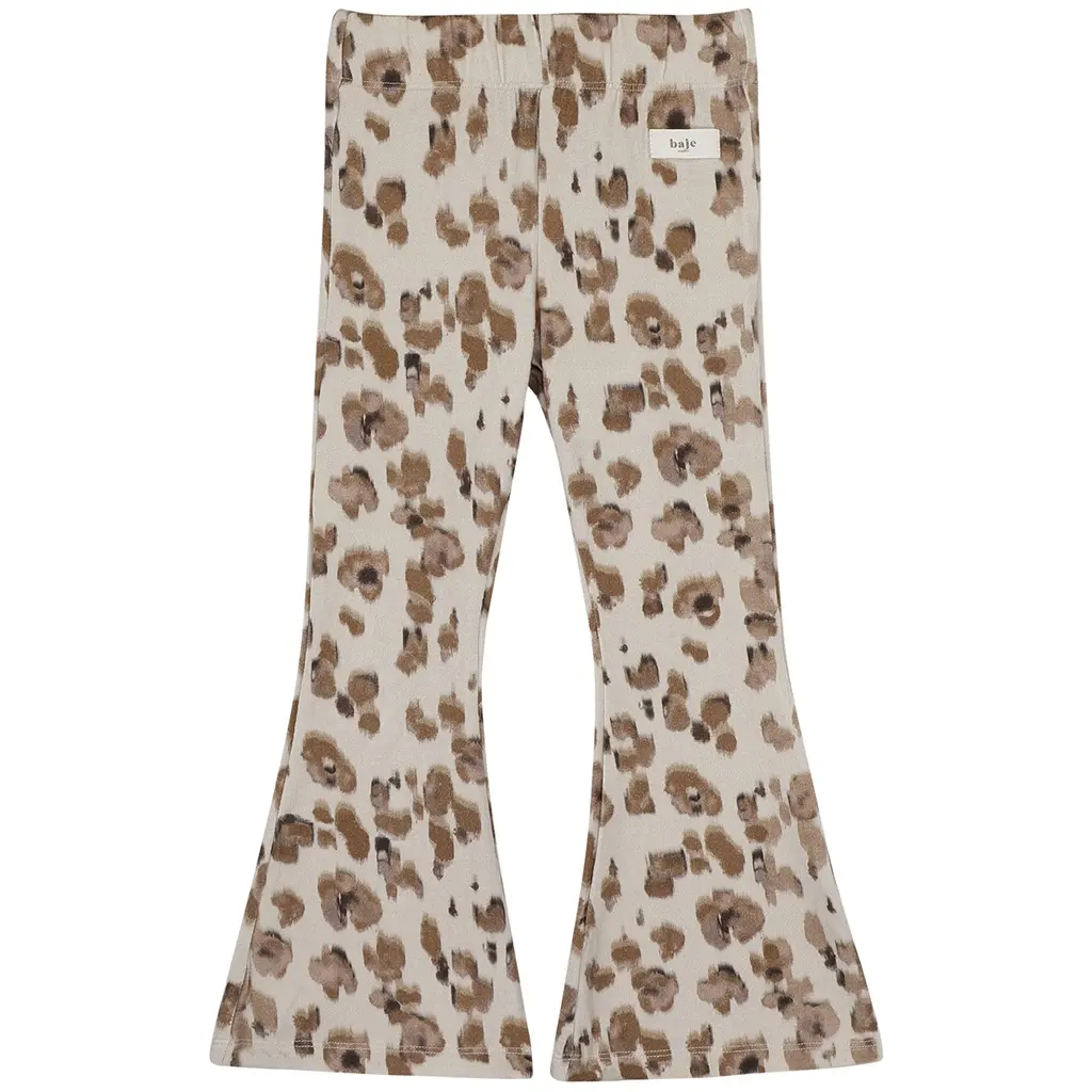 Broek flared Saron (animal aop)