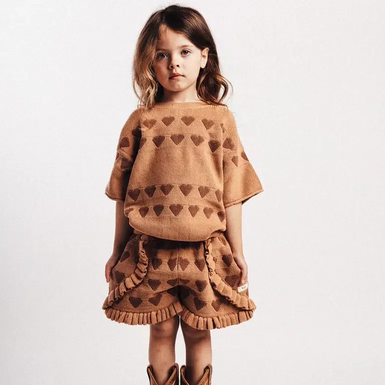 Gebreid truitje Paraiso (peach almond)