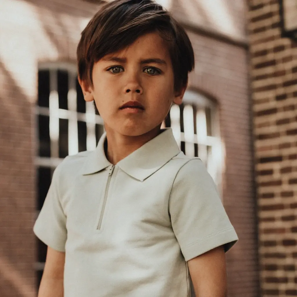 Polo shirt ritsje Hervas (green greyish)