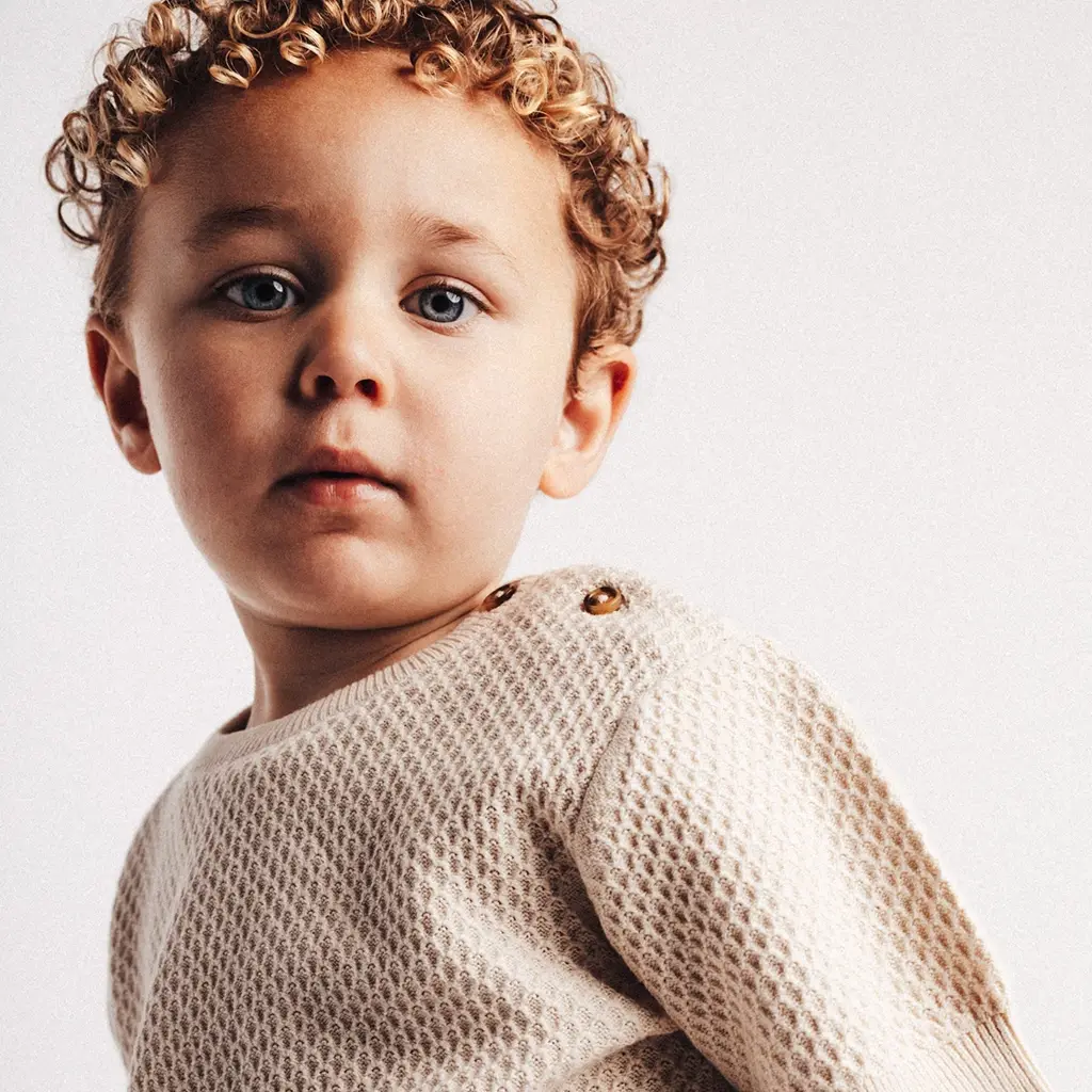 Gebreid truitje Frain (white coconut)