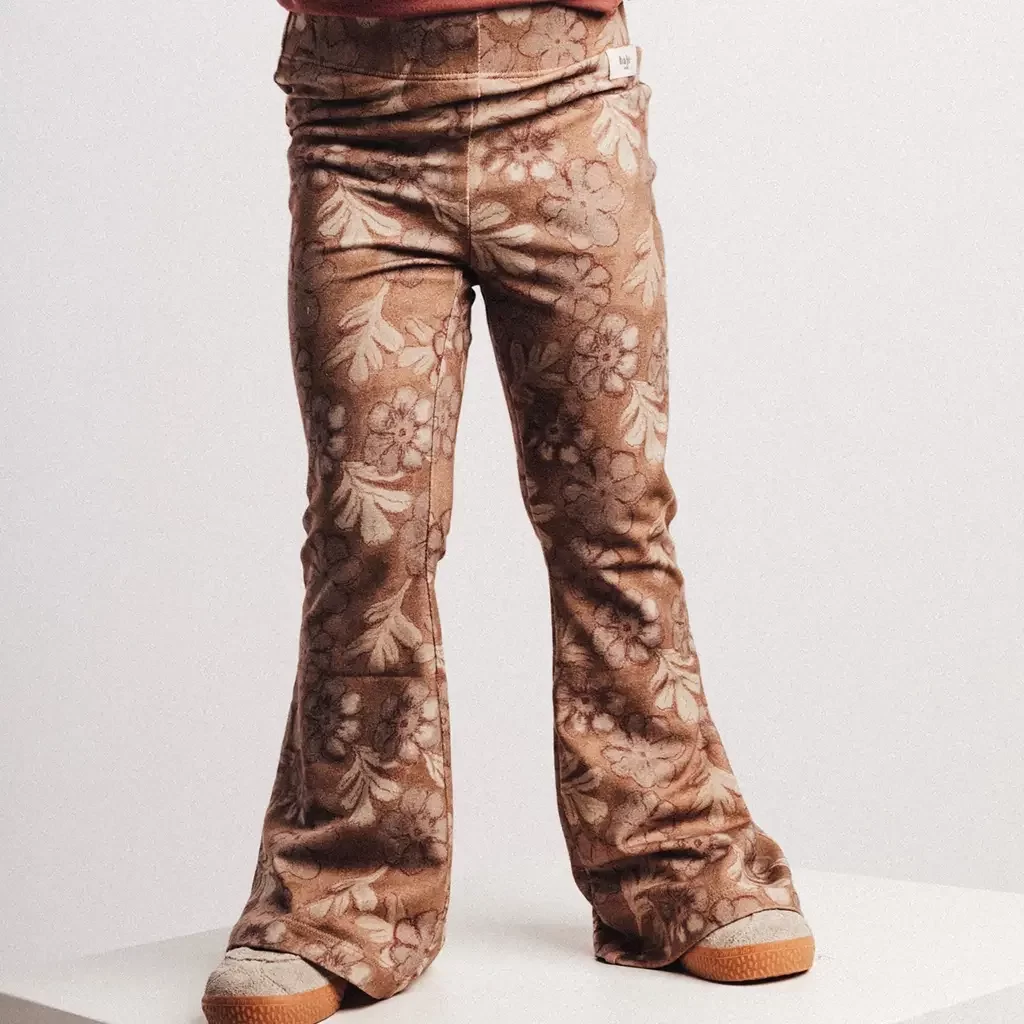 Broek flared Saron (brown coconut)