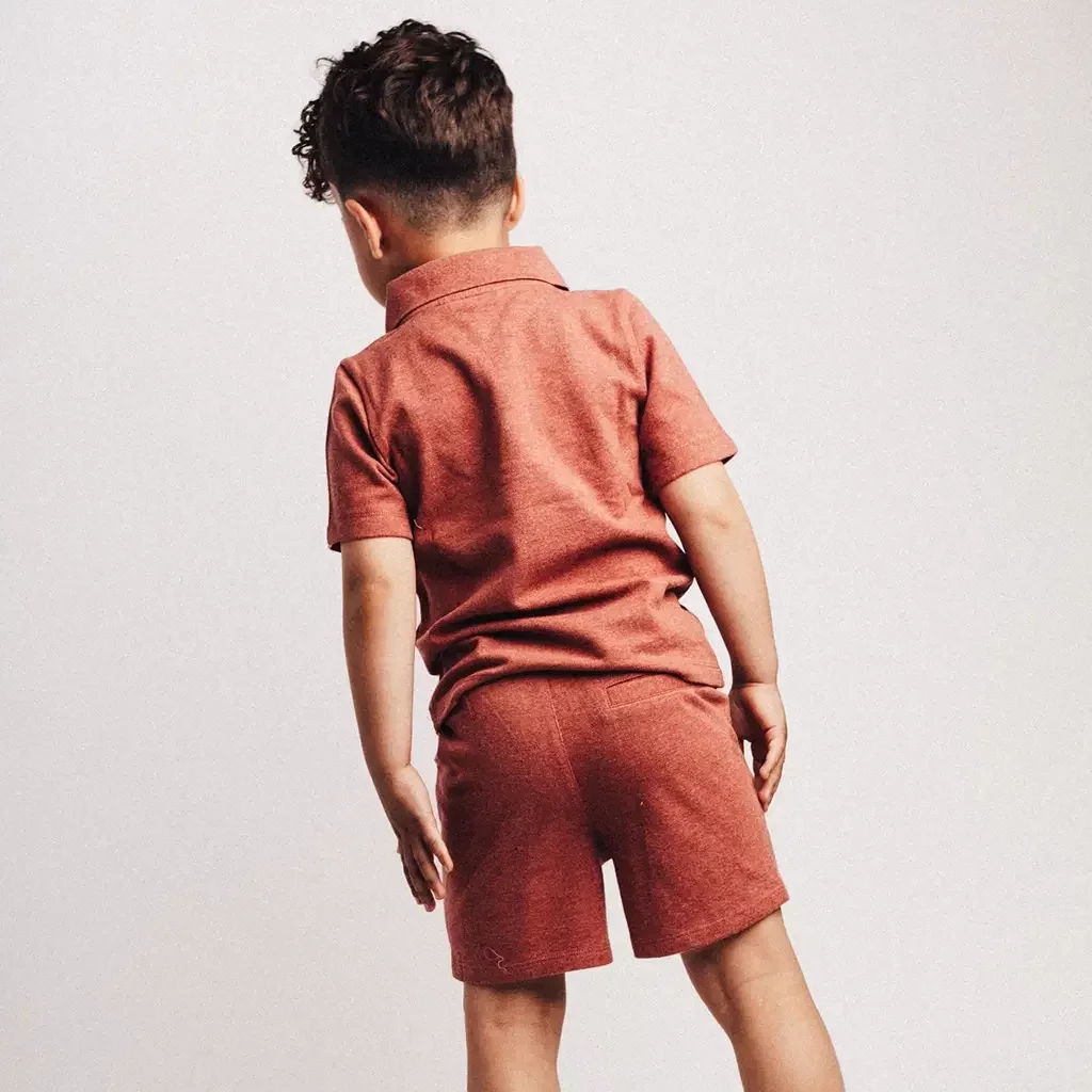 Korte broek Soses (red mahagony)