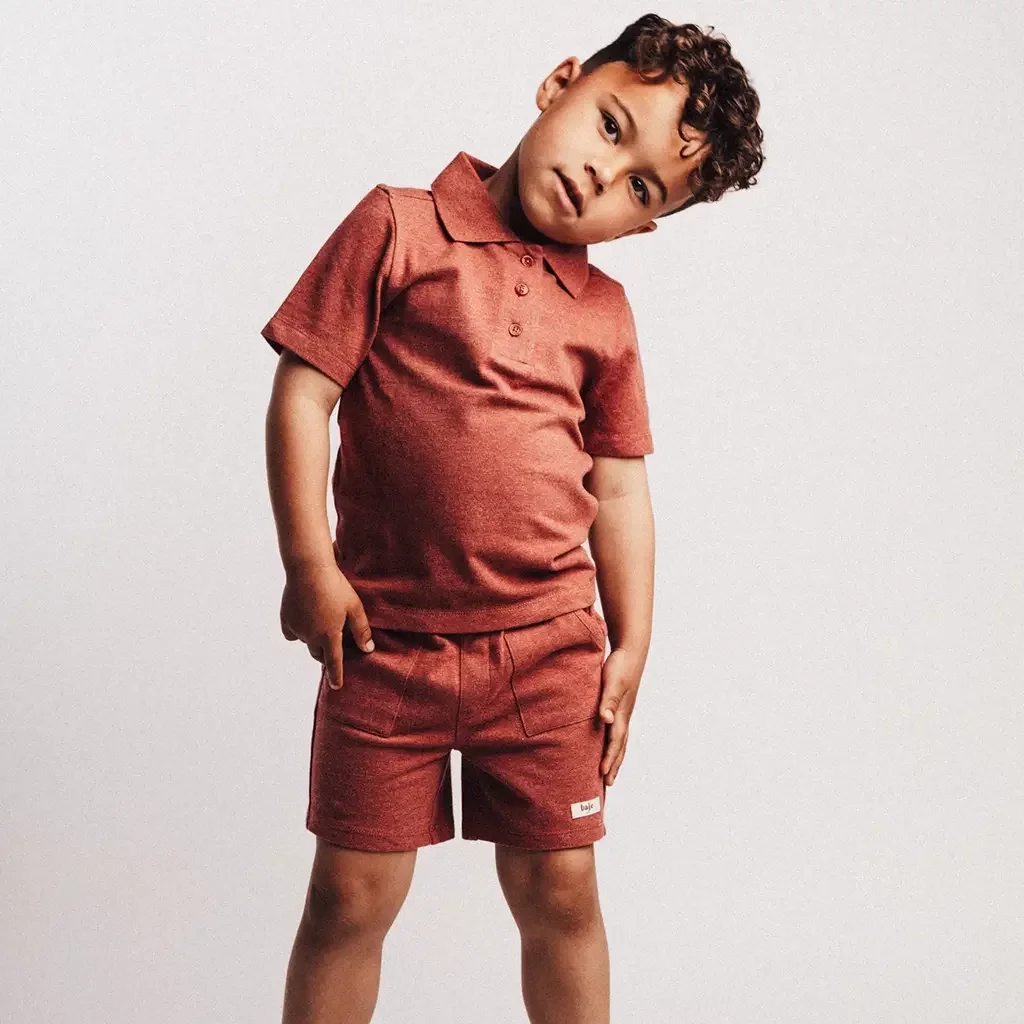 Korte broek Soses (red mahagony)