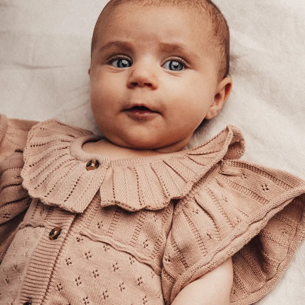 Gebreid rompertje Gaia (rose cafe)