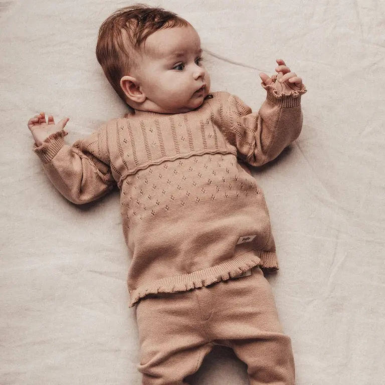 Gebreid truitje Larrau (rose cafe)