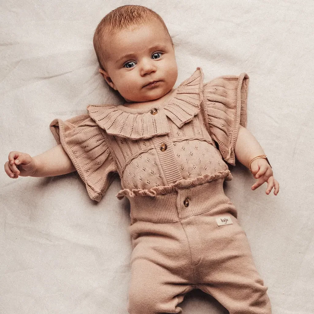 Gebreid broekje Lauren (rose cafe)