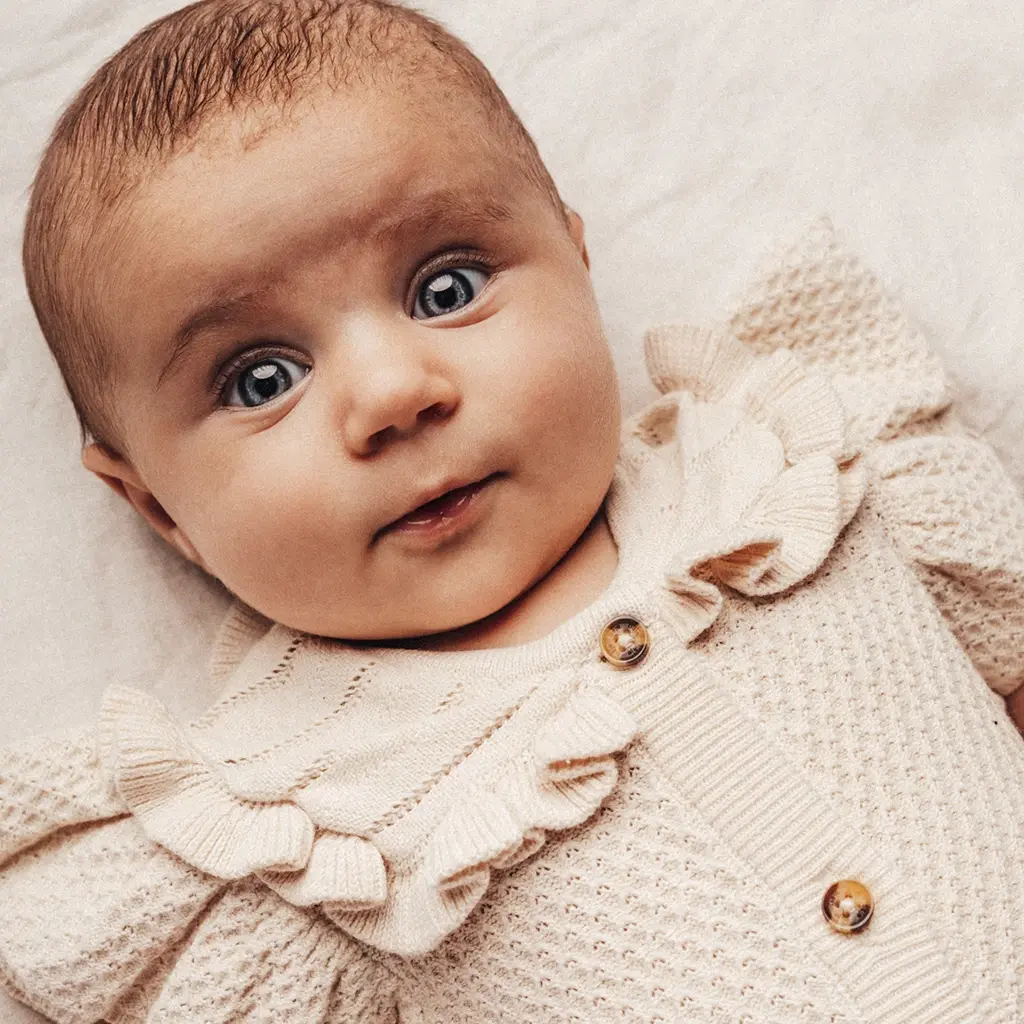 Gebreid rompertje Lousy (off white)