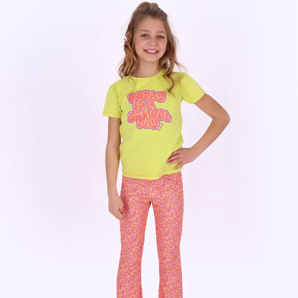 Broek Phoebe flared (spring dots)