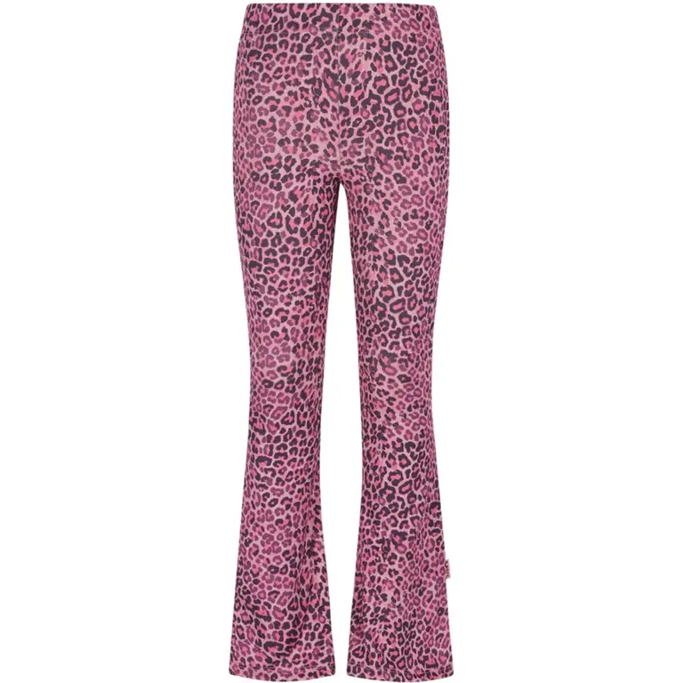 Broek Priya flared (blush leopard)