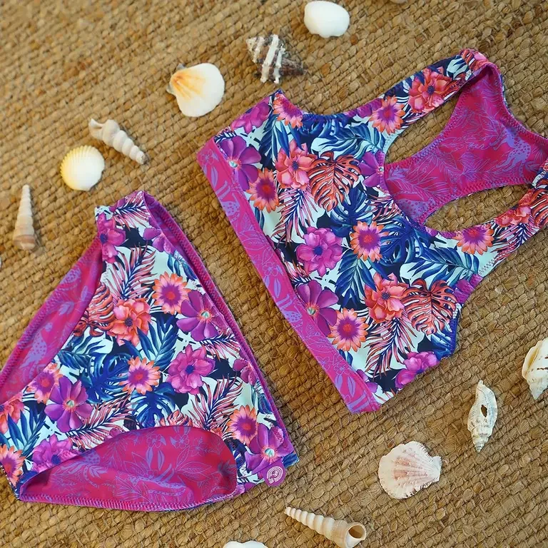 Bikini REVERSIBLE (jungle flower)