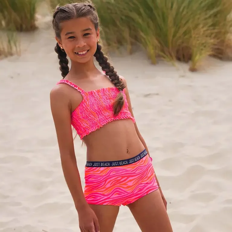 Bikini Zanzibar smock (tropical zebra)