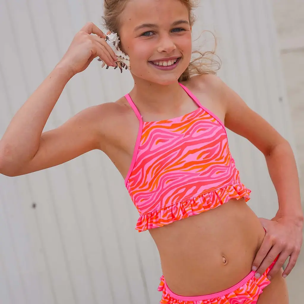 Bikini Barbados crossback (tropical zebra)