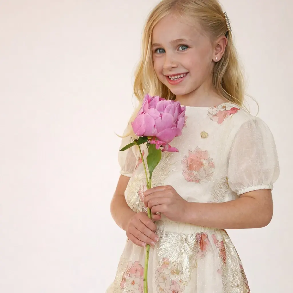 Jurk Salsma (off white bouquet)