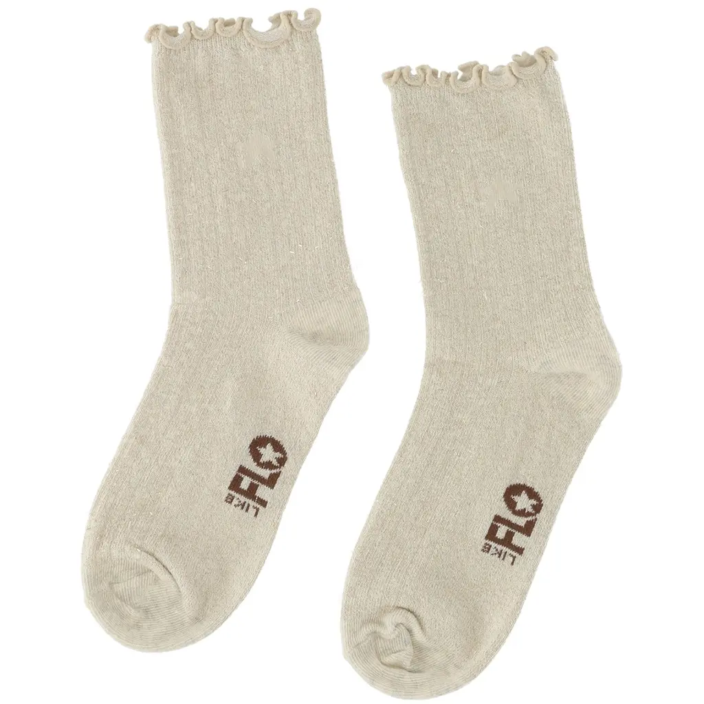 3 paar sokken Nannie glitter (kit)