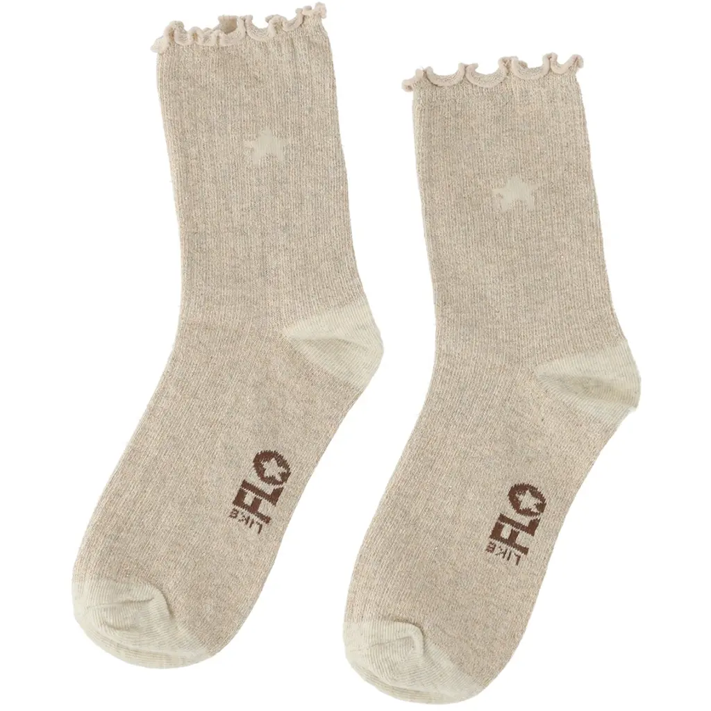 3 paar sokken Nannie glitter (kit)