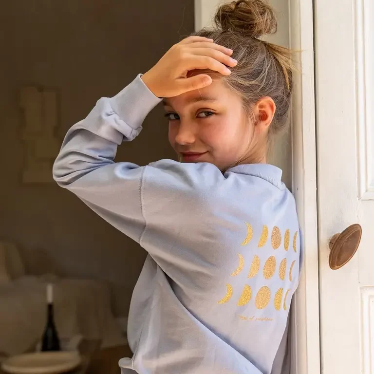 Trui Donnie backprint (light blue)