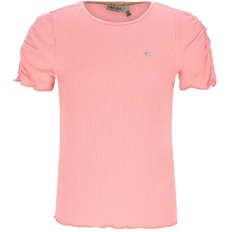 T-shirt Elise rib (salmon)