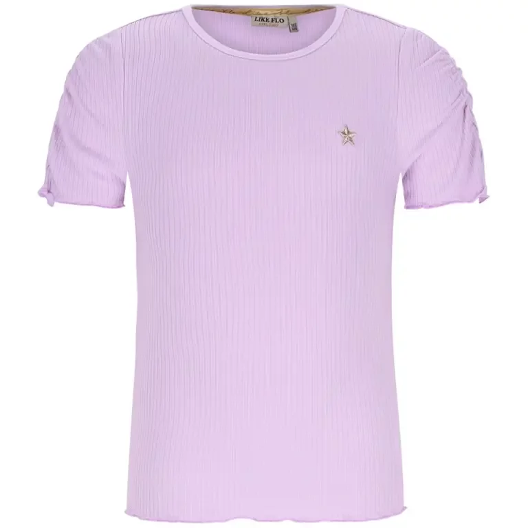 T-shirt Elise rib (lilac)