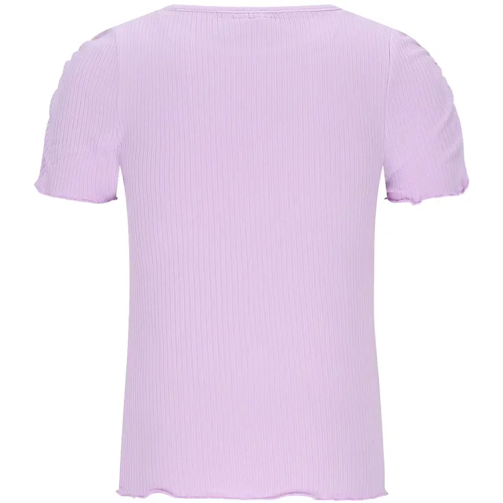 T-shirt Elise rib (lilac)