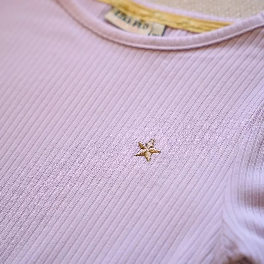 T-shirt Elise rib (lilac)
