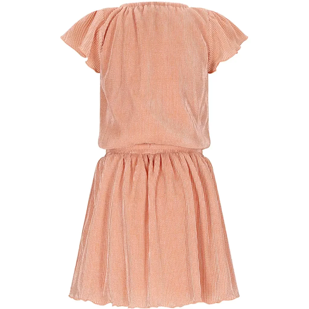 Jurk Mena plisse (pale blush pink)