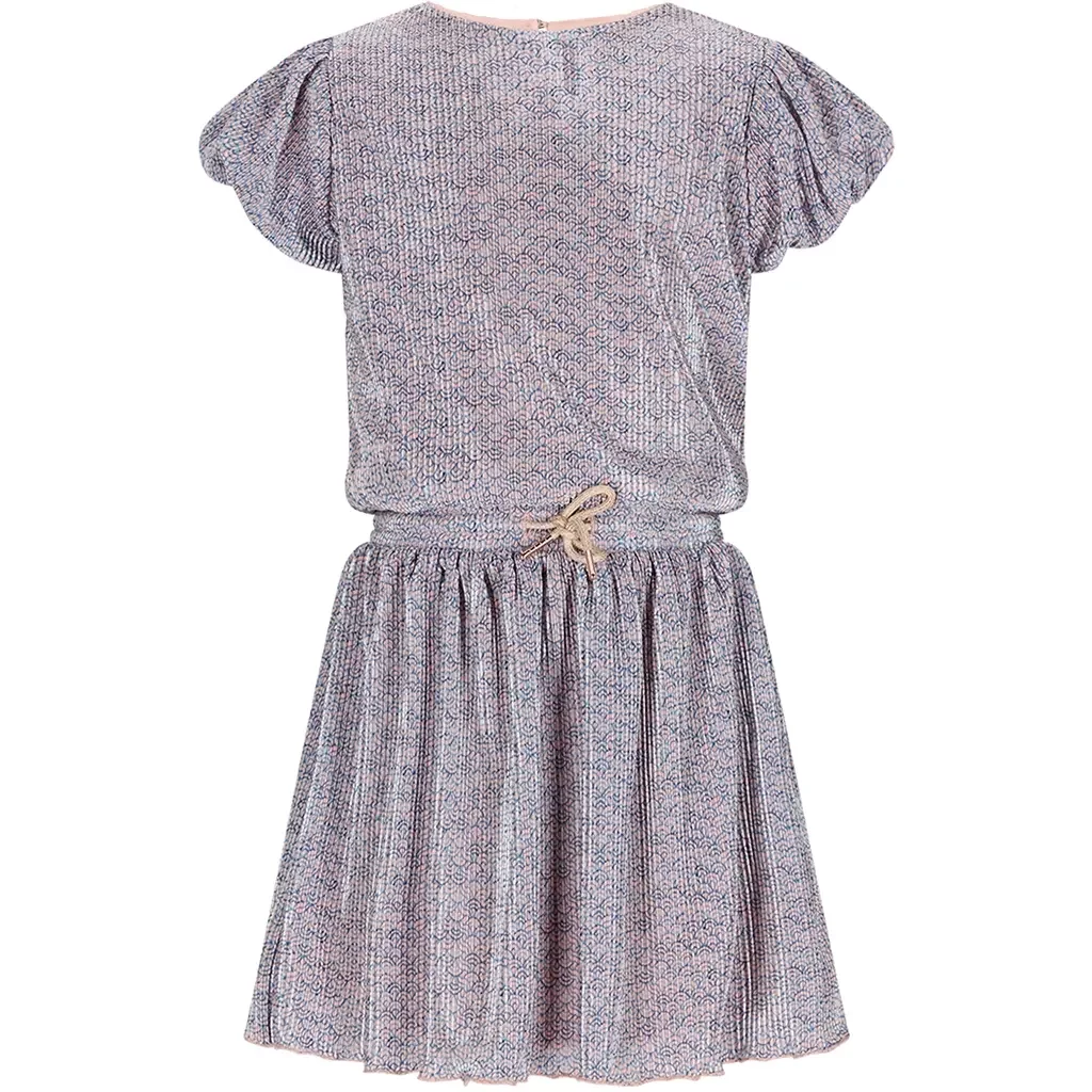 Jurk Miron plisse (ensign blue)