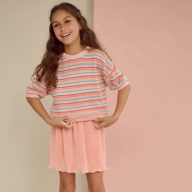 Fijn gebreide top Keya (minty tinty)