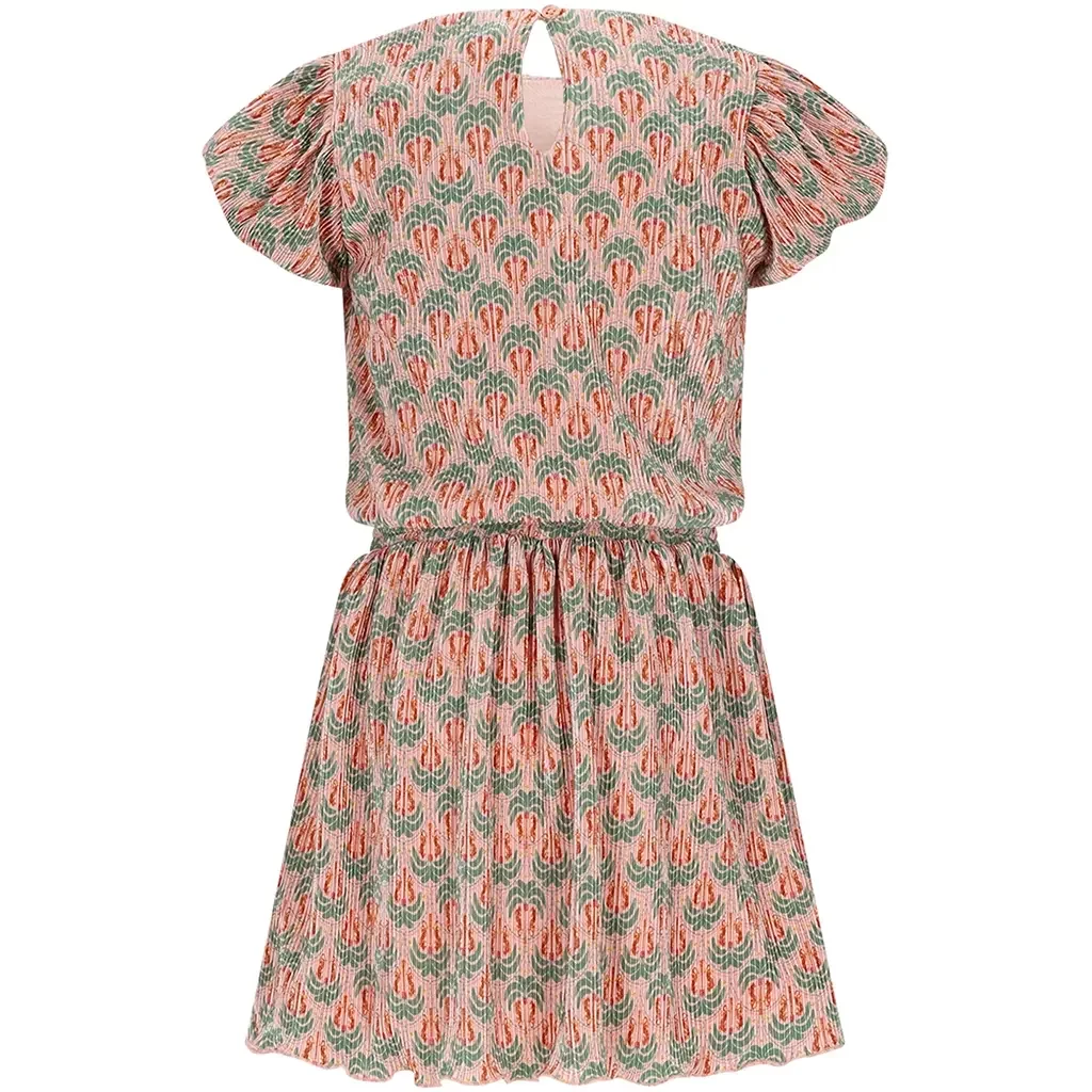 Jurk Miron plisse (sage green)