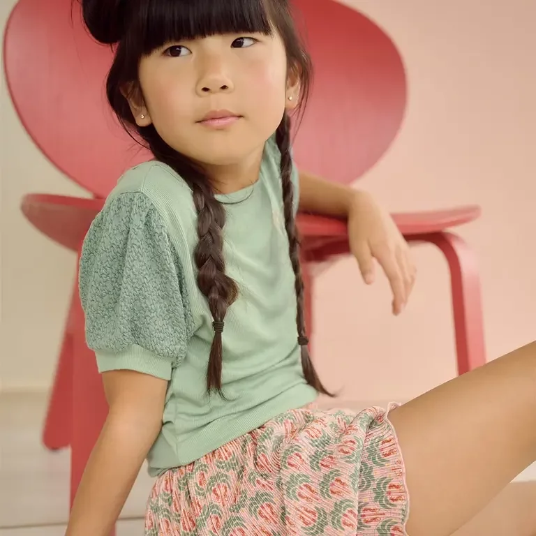 T-shirt Kyoto rib (sage green)