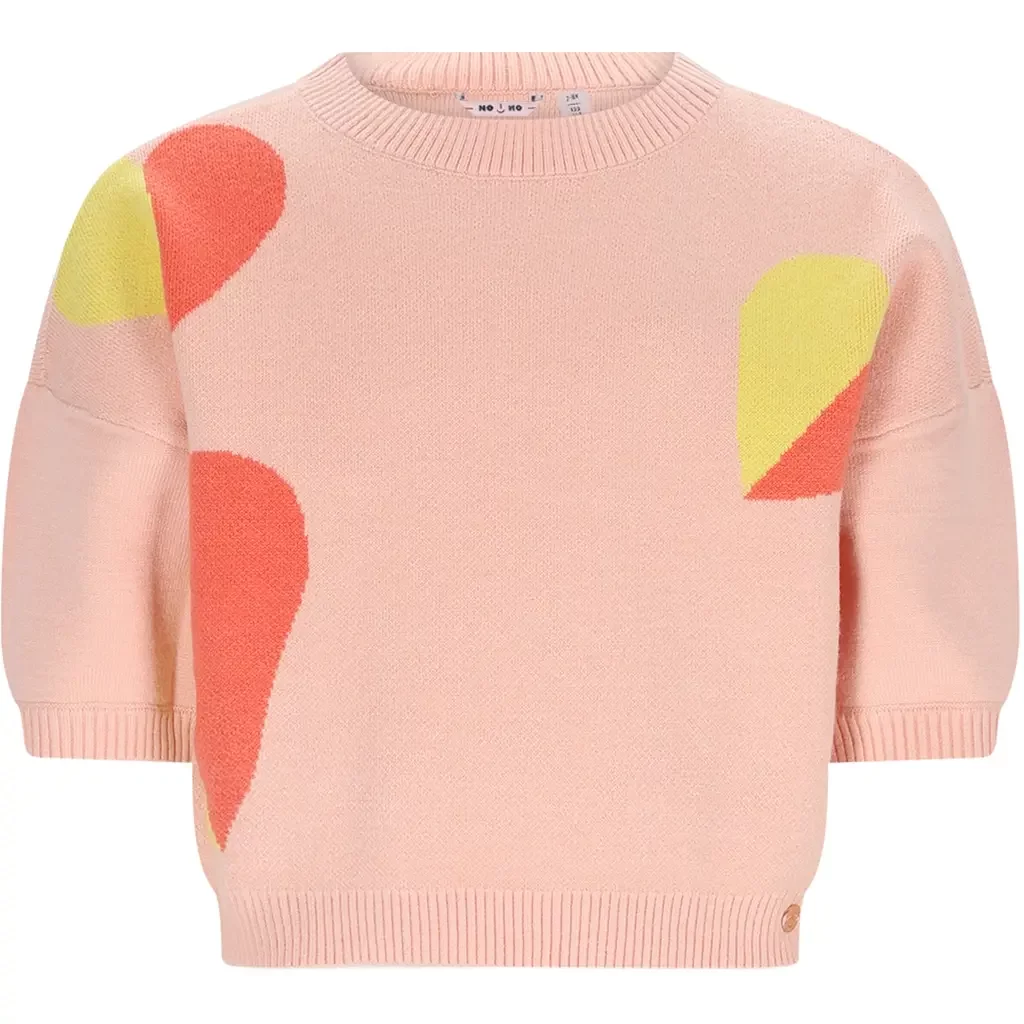 Fijn gebreide top Keya (pale blush pink)