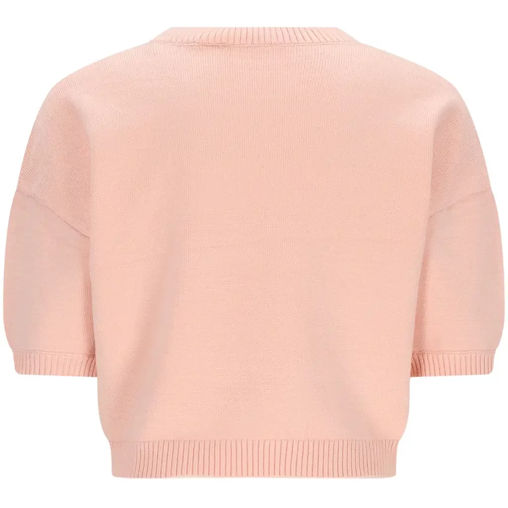 Fijn gebreide top Keya (pale blush pink)