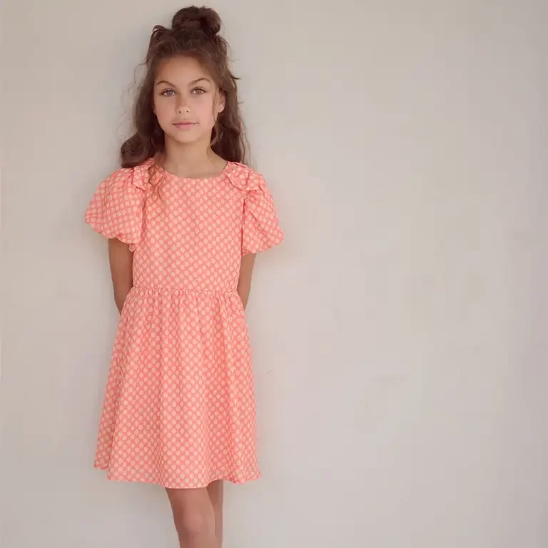 Jurk Milly (orange coral)