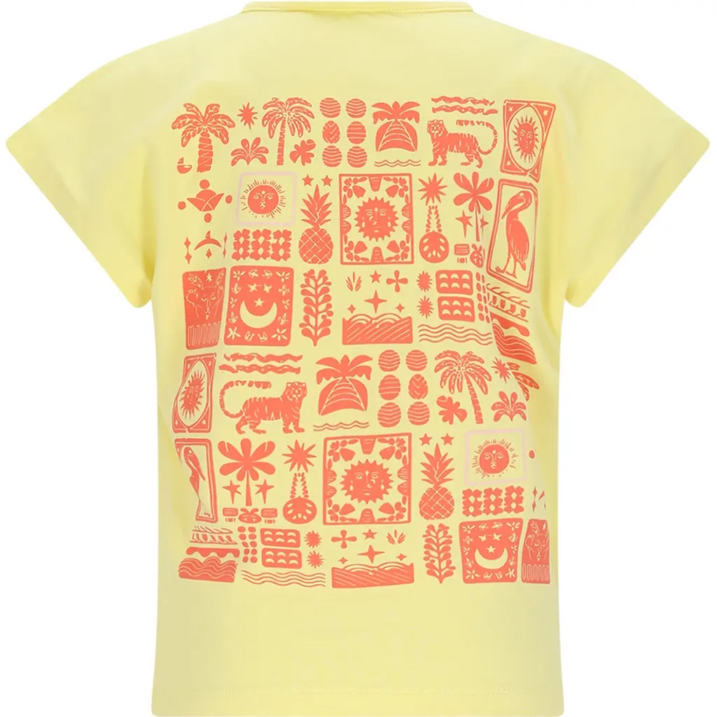 T-shirt backprint (light lemon)
