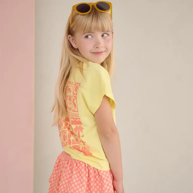 T-shirt backprint (light lemon)