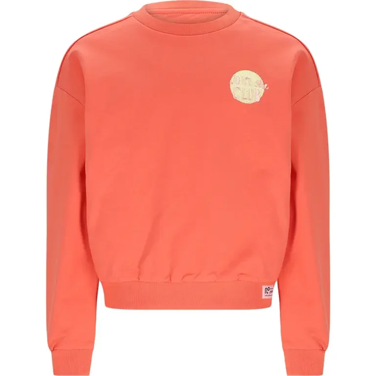 Trui Konono backprint (orange coral)