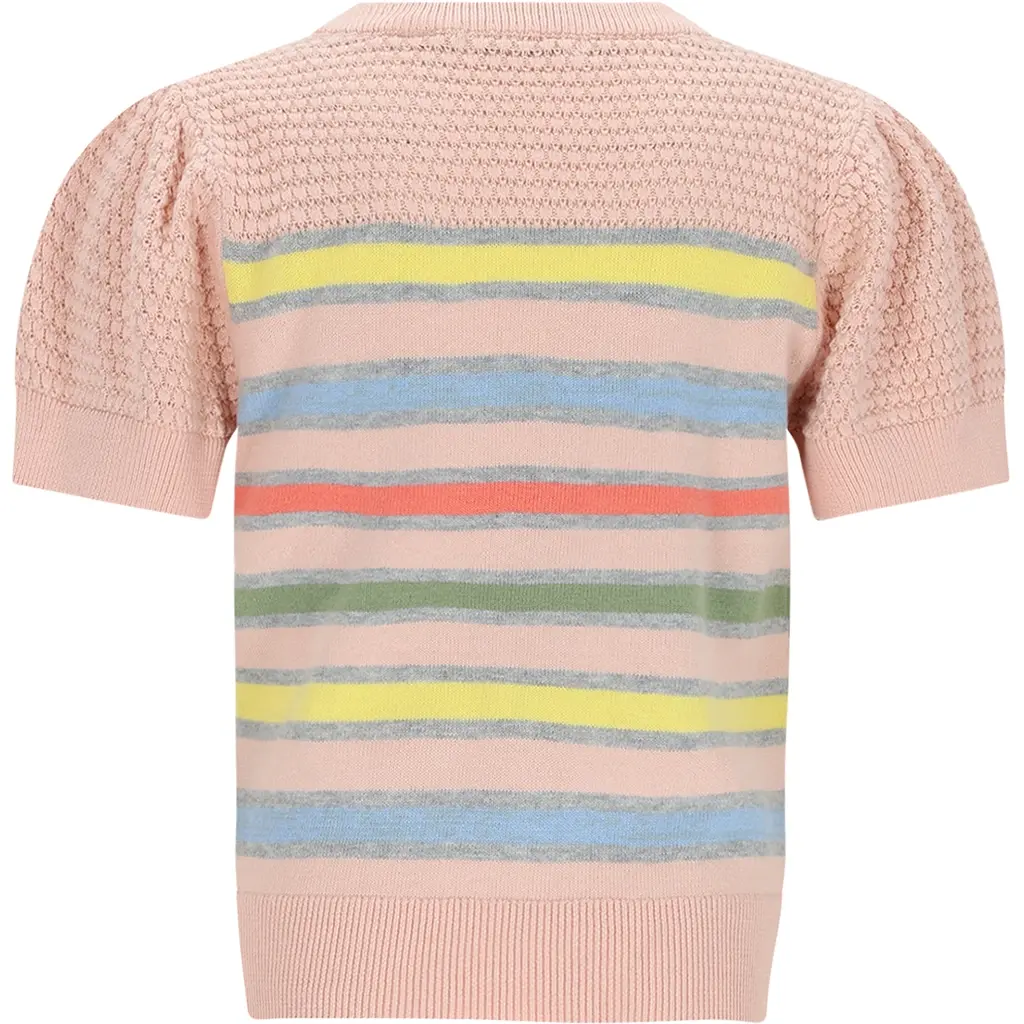 Gebreide t-shirt Kerala (pale blush pink)