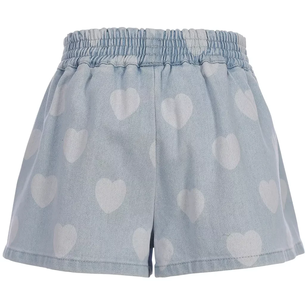 Korte spijkerbroek (heart denim)