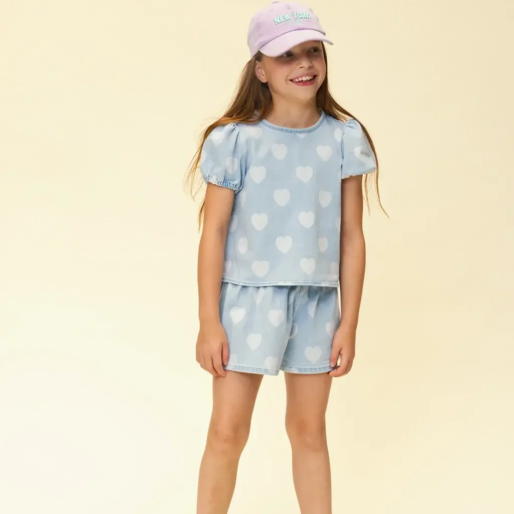 Spijkertopje (heart denim)